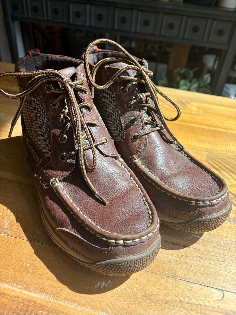 Sperry Men's Brown Leather Chukka Moc Toe Boots
